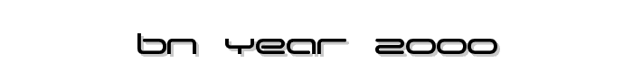 BN Year 2000 font